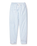 Men's Twill Pajama Pant in Light Blue Gingham