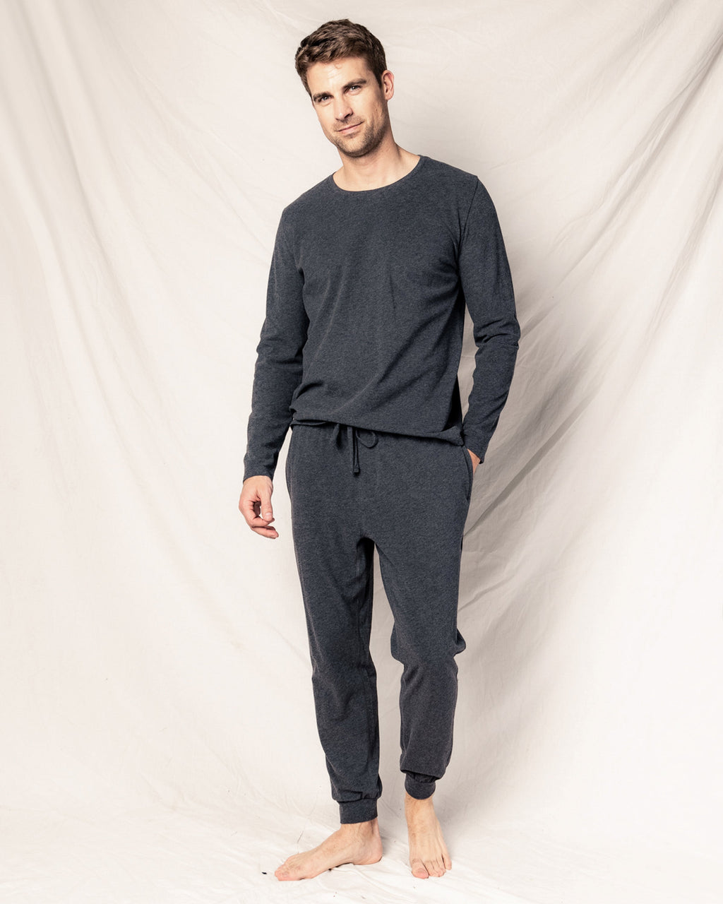 Men's Pima Pants in Dark Heather Grey