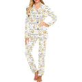 Golden Retriever Pattern Print Design 04 Women's Long Pajama Set